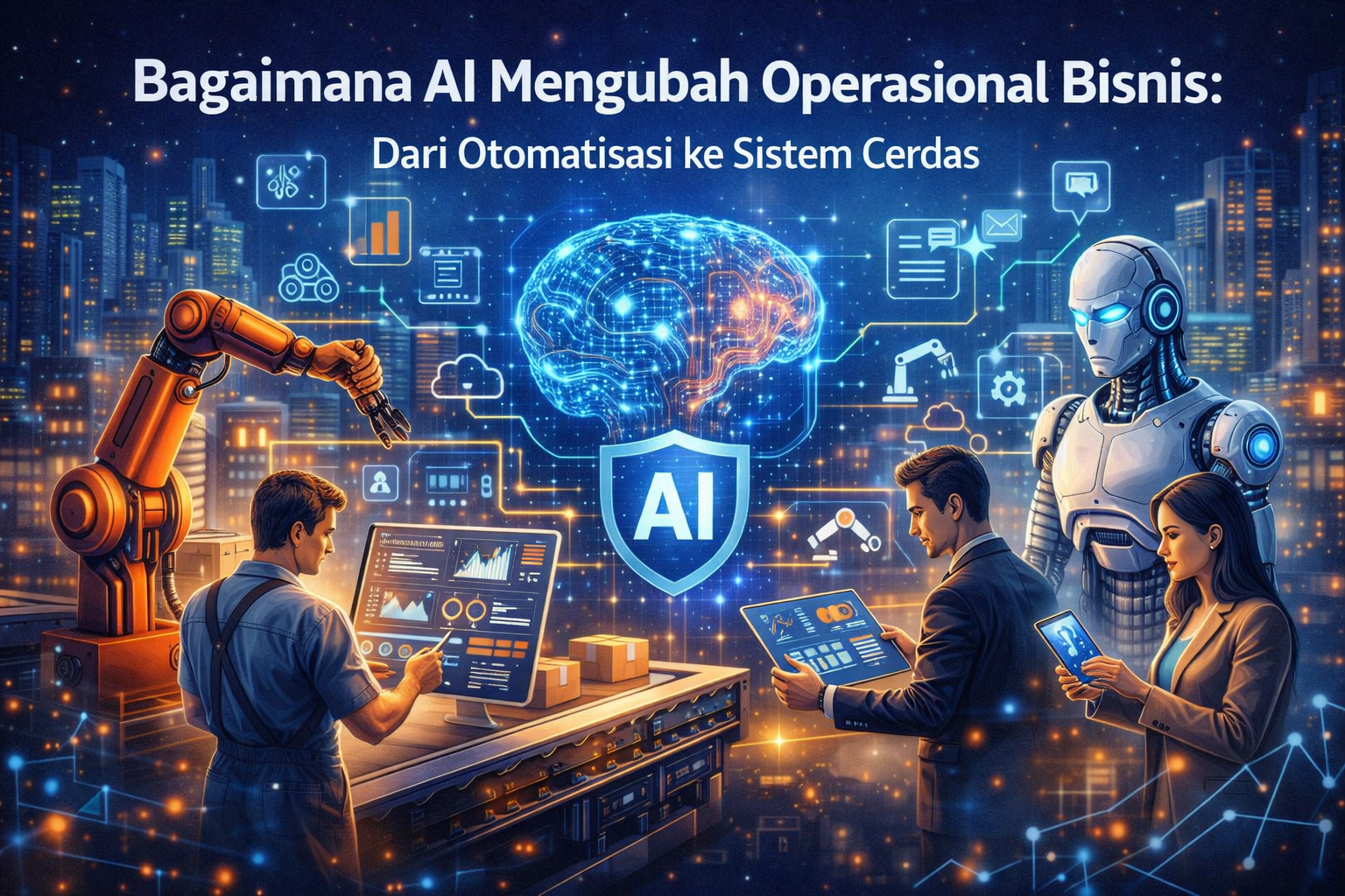 Bagaimana AI Mengubah Operasional Bisnis: Dari Otomatisasi ke Sistem Cerdas