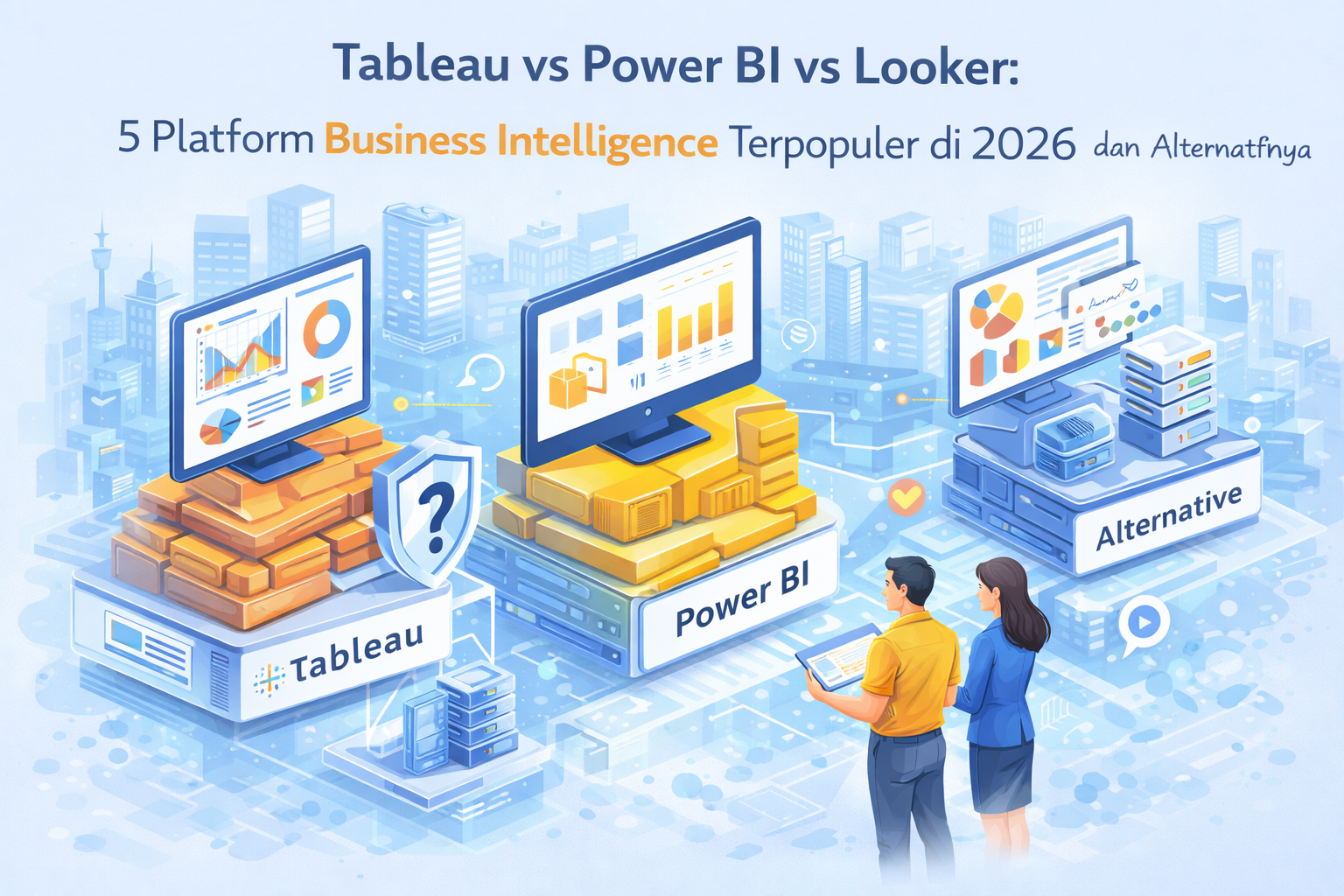Tableau vs Power BI vs Looker: 5 Platform Business Intelligence Terpopuler di 2026 dan Alternatifnya